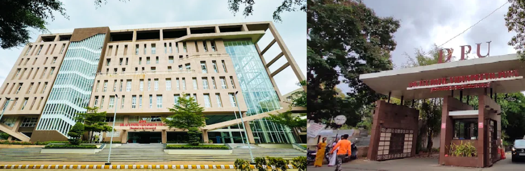 Dr. D. Y. Patil Vidyapeeth Pimpri Pune campus building for DPU Pune Admission 2026