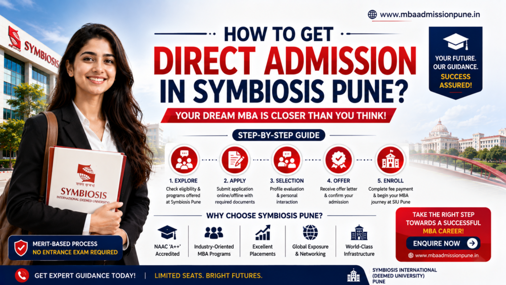 Comparison table of alternative MBA colleges in Pune for direct admission without SNAP