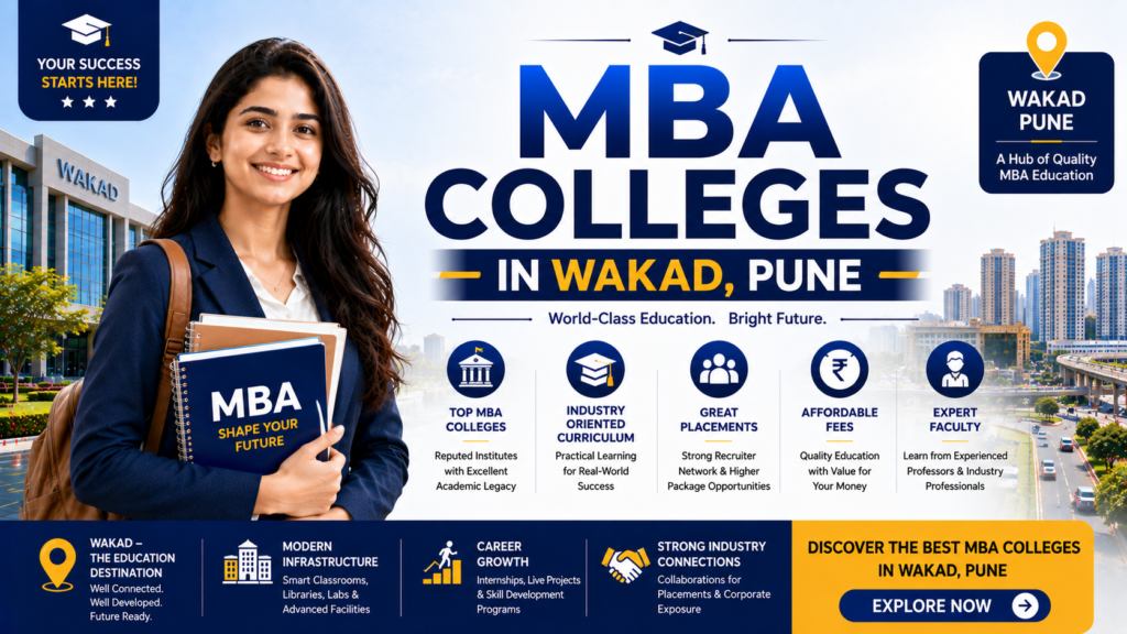 Top MBA colleges in Wakad Pune comparison table with fees and placements