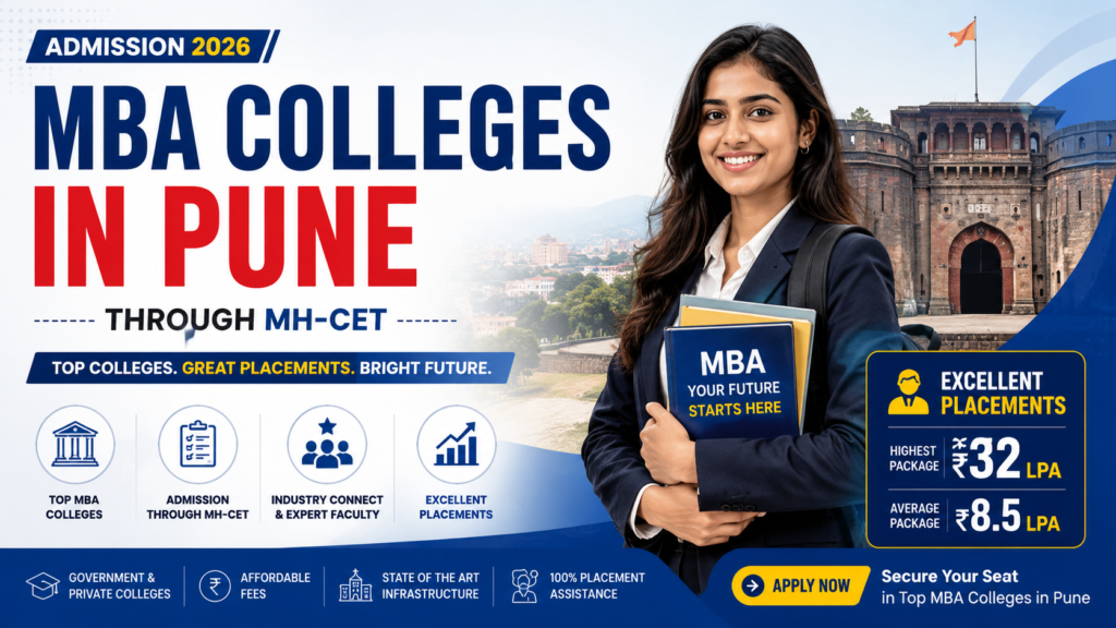 Student checking the list of top MBA colleges in Pune through MH-CET cutoff and CAP rounds