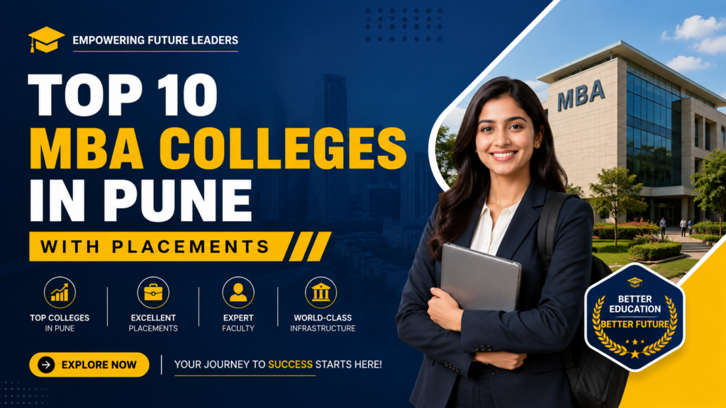Students celebrating final placement offers at a top MBA college in Pune