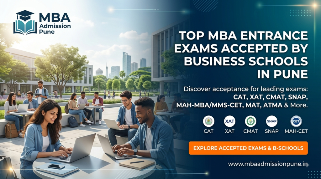 Top MBA entrance exams accepted by business schools in Pune comparison table