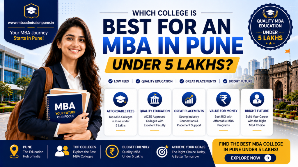 Top MBA colleges in Pune under 5 lakhs comparison table with fees and placements